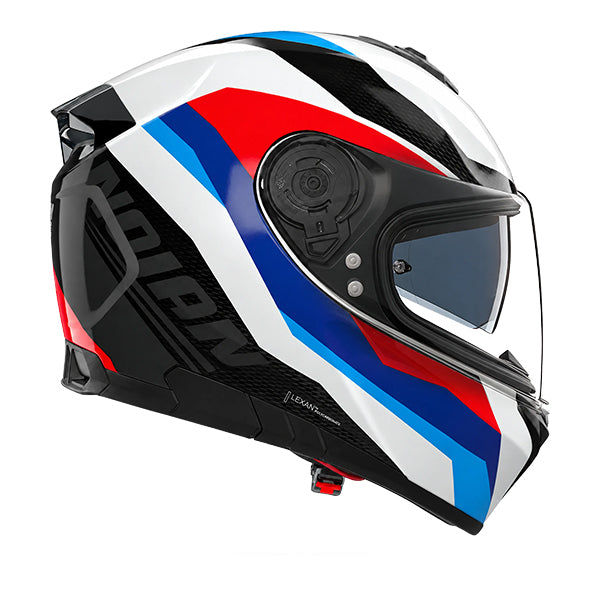 Nolan N80-8 Torpedo White / Red / Blue FREE UK Delivery, FREE 365 Day Returns | Moto Central