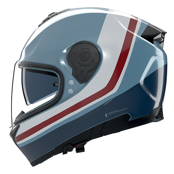 Nolan N80-8 Incline Blue / White / Red FREE UK Delivery, FREE 365 Day Returns | Moto Central