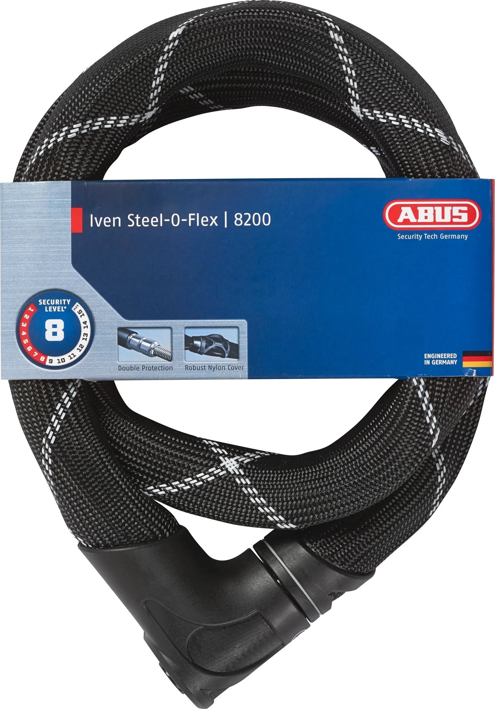 Abus Iven Steel-O-Flex 8200/110 Chain Lock FREE UK Delivery, FREE 365 Day Returns | Moto Central