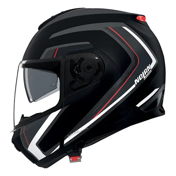 Nolan N100-6 Radiante Black / Grey / Matt Red FREE UK Delivery, FREE 365 Day Returns | Moto Central
