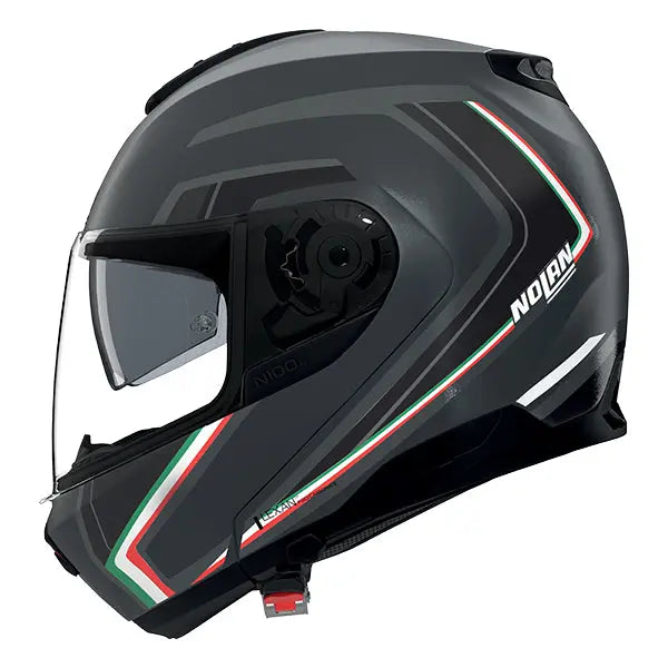 Nolan N100-6 Radiante Grey / Italian Flag FREE UK Delivery, FREE 365 Day Returns | Moto Central