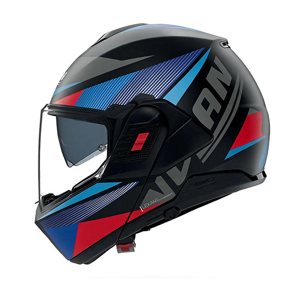 Nolan N120-1 Duetto Black / Blue / Red FREE UK Delivery, FREE 365 Day Returns | Moto Central