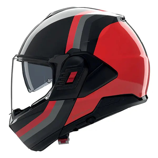 Nolan N120-1 Lineo Black / Red / Grey FREE UK Delivery, FREE 365 Day Returns | Moto Central