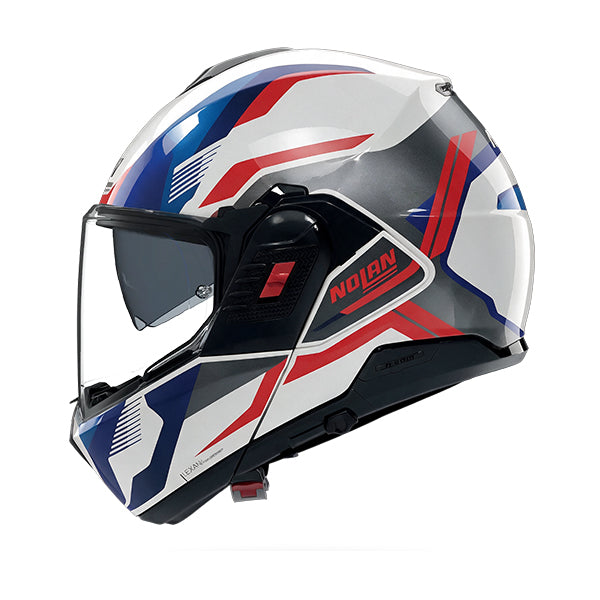 Nolan N120-1 Onirico White / Red / Blue FREE UK Delivery, FREE 365 Day Returns | Moto Central