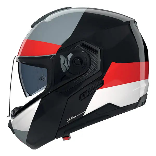 Nolan N90-3 06 Blocco Black / Grey / Red / White FREE UK Delivery, FREE 365 Day Returns | Moto Central