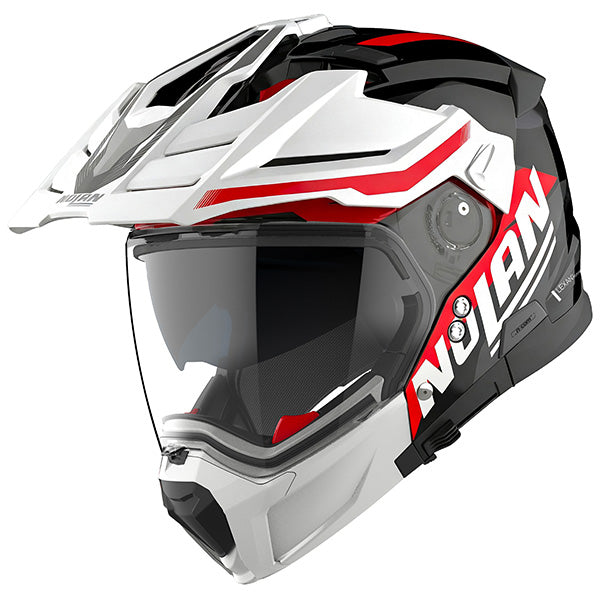 Nolan N70-3 X Scia White / Red / Black FREE UK Delivery, FREE 365 Day Returns | Moto Central