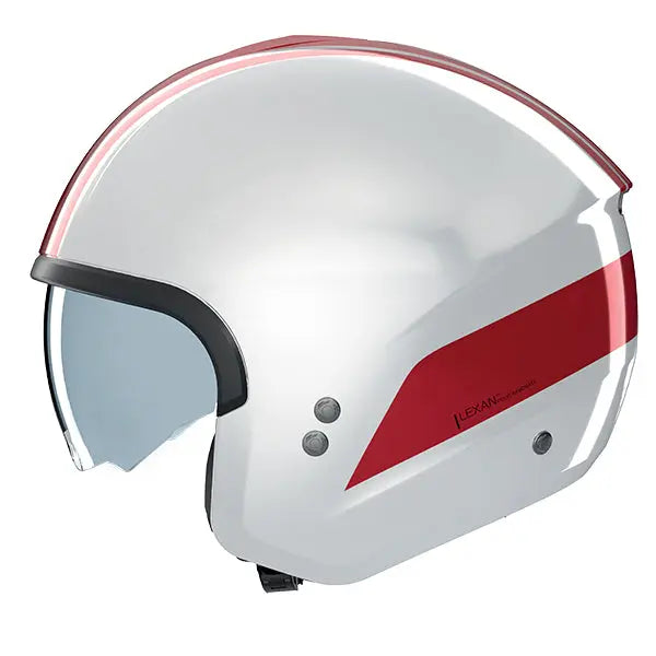 Nolan N20-2 Dolce Vita White / Red FREE UK Delivery, FREE 365 Day Returns | Moto Central