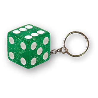 Trik Topz Dice Key Chain Green Glitter - product view