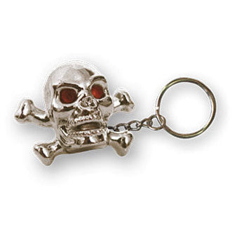 Trik Topz Skull N Bones Key Chain Chrome - product view