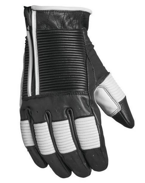 Roland Sands Design Bronzo Gloves Black / White