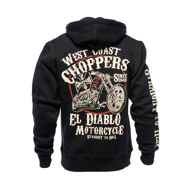 West Coast Choppers EL Diablo Zip Hoodie Black