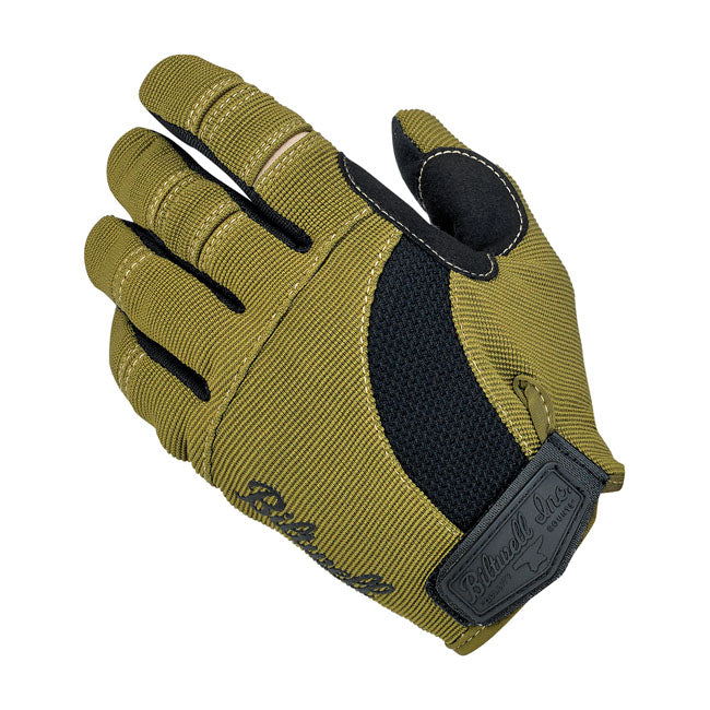 Biltwell Moto Gloves Olive / Black / Tan