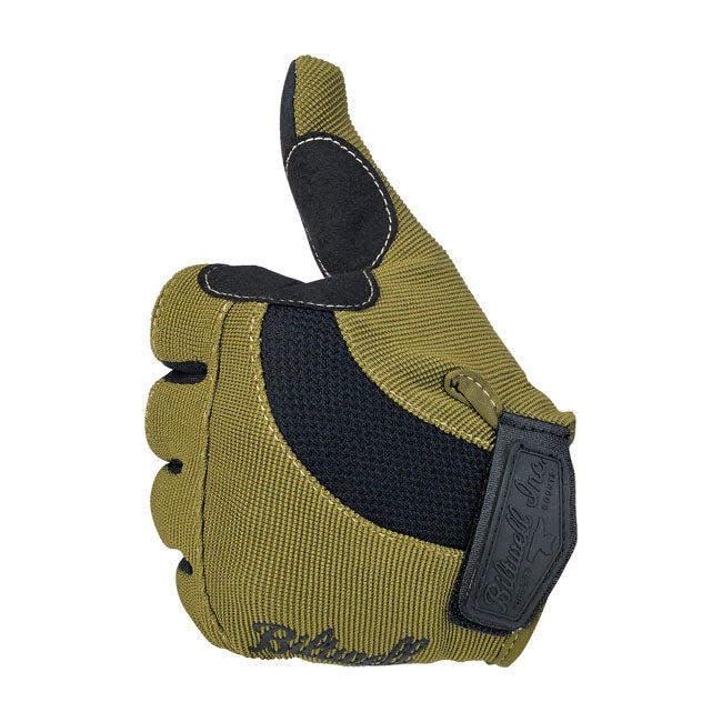 Biltwell Moto Gloves Olive / Black / Tan