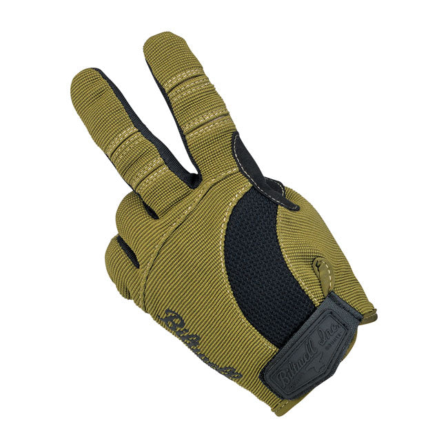 Biltwell Moto Gloves Olive / Black / Tan