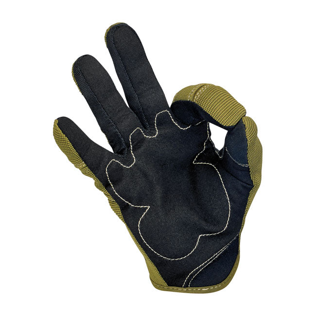 Biltwell Moto Gloves Olive / Black / Tan