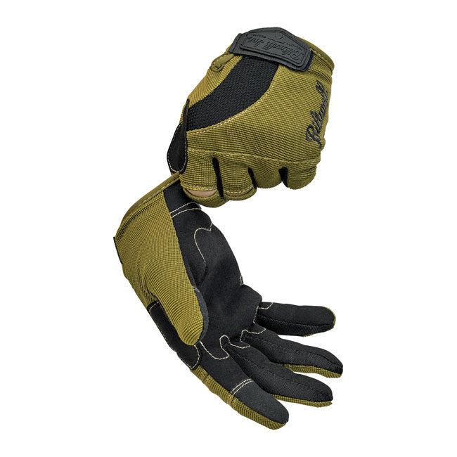 Biltwell Moto Gloves Olive / Black / Tan