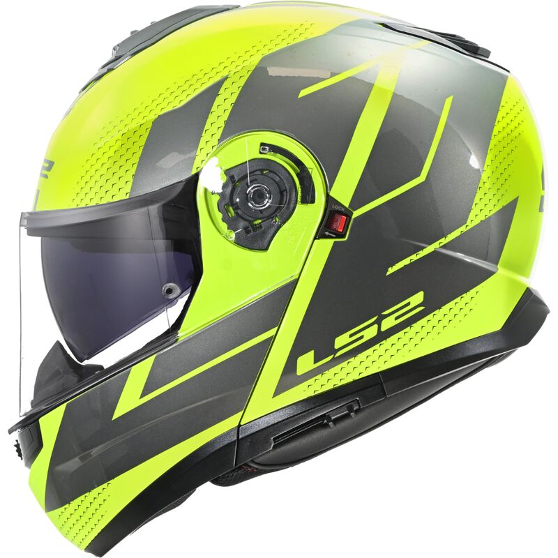 LS2 FF908 Strobe 2 Code Hi-Vis Yellow / Grey