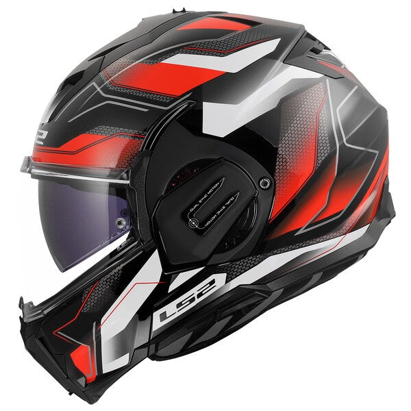 LS2 FF912 Valiant Gear Ervion White / Red FREE UK Delivery, FREE 365 Day Returns | Moto Central