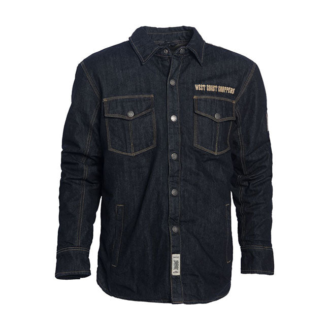 West Coast Choppers OG Denim Riding Jacket Raw Denim