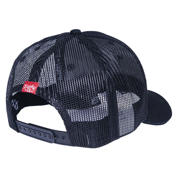 Lucky 13 Fast & Loud Adj Trucker Cap Black - alternate product view