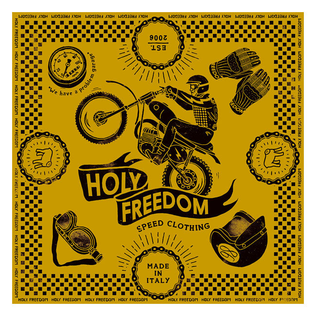 Holy Freedom Cross Yellow Scarf