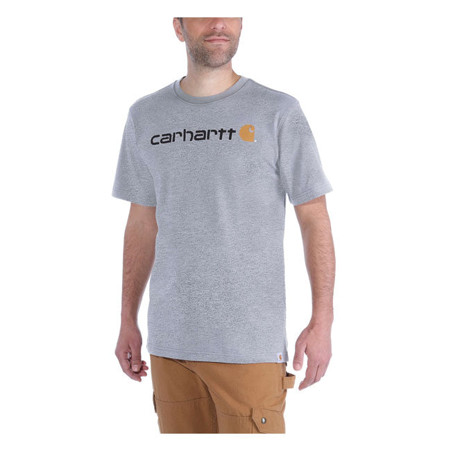 Carhartt Core Logo Short Sleeves T-Shirt Heather Grey