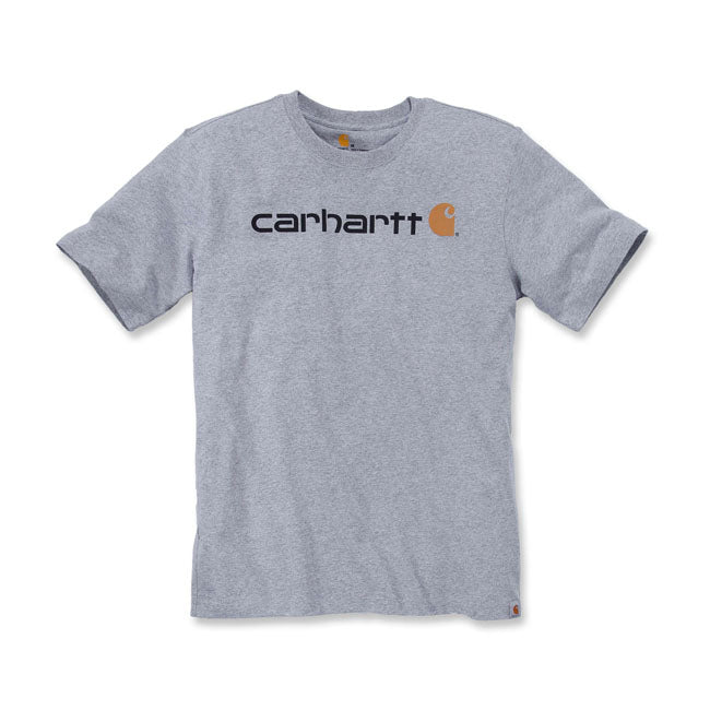 Carhartt Core Logo Short Sleeves T-Shirt Heather Grey
