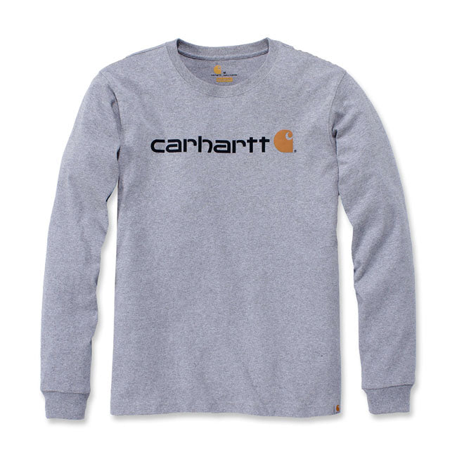 Carhartt Long Sleeves T-Shirt Core Logo Heather Grey