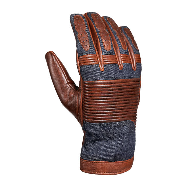 John Doe Durango Gloves Brown / Jeans CE Approved