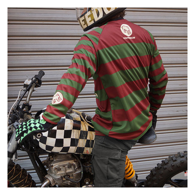 Holy Freedom Freddy Dirty Jersey Bordeaux / Green