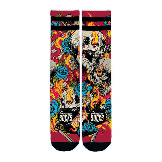 American Socks Signature Fireball Socks Double Black Striped