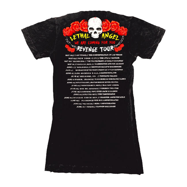 Lethal Threat Revenge Ladies T-Shirt Black