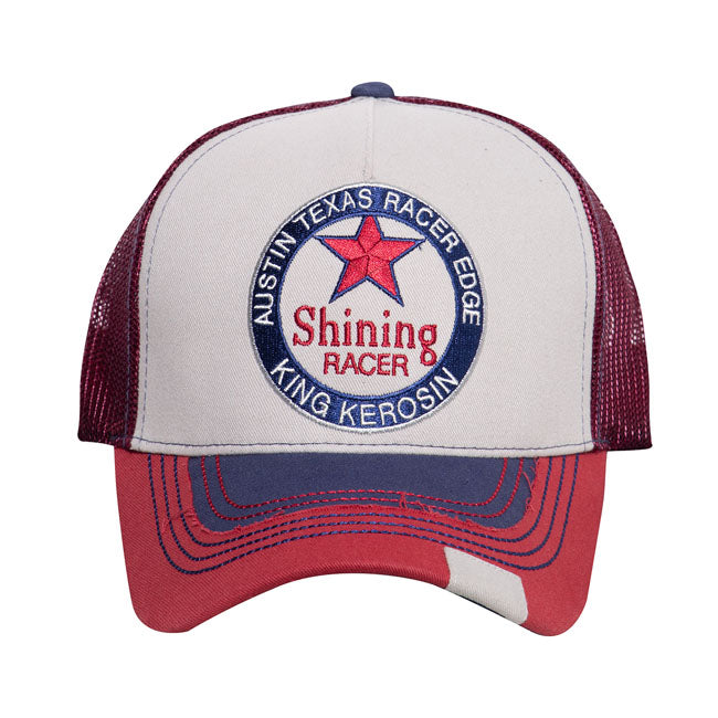 King Kerosin Trucker Cap Shining Grey / Red / Black