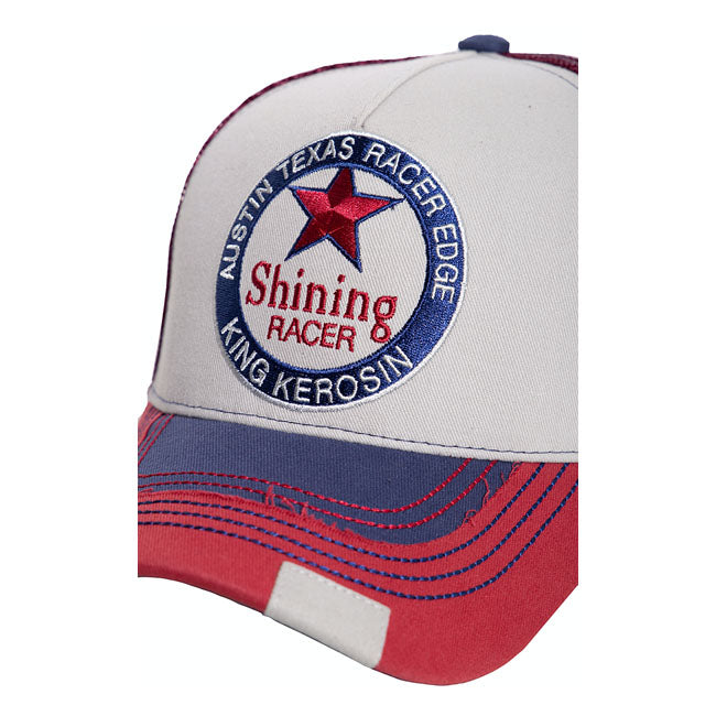 King Kerosin Trucker Cap Shining Grey / Red / Black