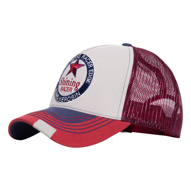 King Kerosin Trucker Cap Shining Grey / Red / Black