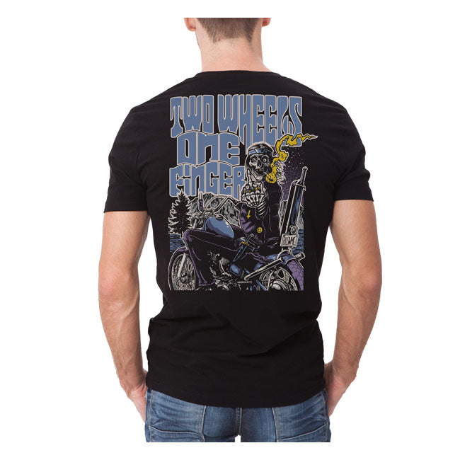 Down-N-Out Two Wheels T-Shirt Black