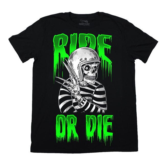Down-N-Out Ride Or Die T-Shirt Black