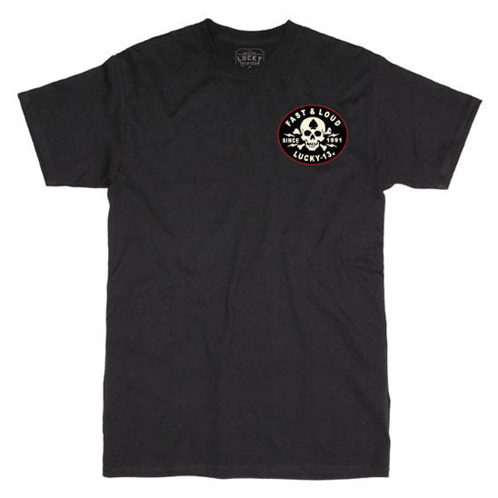 Lucky 13 Fast And Loud T-Shirt Black - primary product view