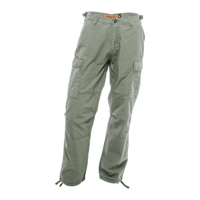 West Coast Choppers Caine Ripstop Cargo Trouser Green