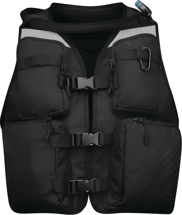 Thor Tracker Utility Vest Black - FREE UK Shipping, FREE 365 Day Returns | Moto Central
