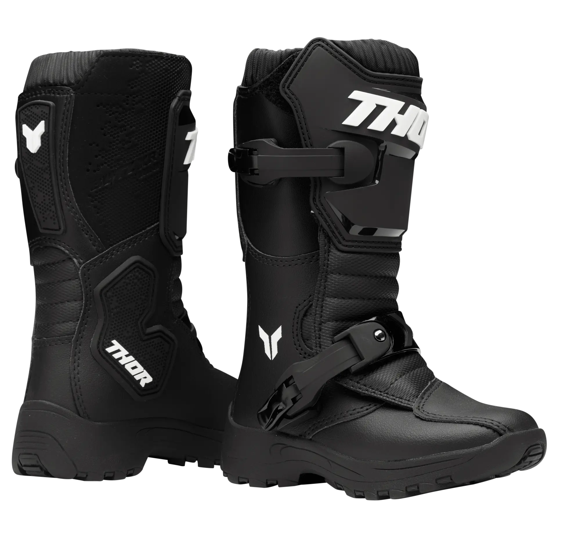 Thor Blitz XR Mini Kids Boots Black - FREE UK Shipping, FREE 365 Day Returns | Moto Central