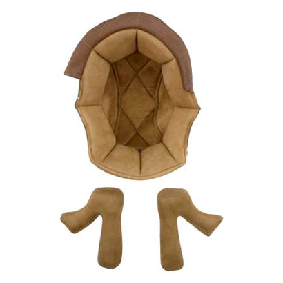ByCity Roadster brown replacement motorcycle helmet interior liner and cheek pads - size M
