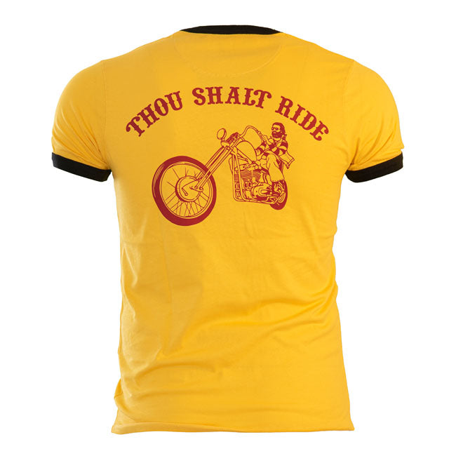 13 And A Half Magazine TSR Ringer T-Shirt Yellow
