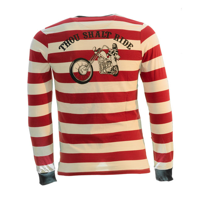 13 And A Half Magazine TSR Long Sleeves T-Shirt Red / White