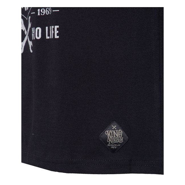 King Kerosin No Race No Life T-Shirt Black