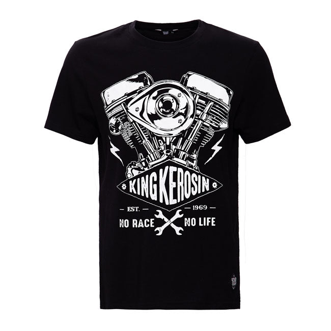 King Kerosin No Race No Life T-Shirt Black