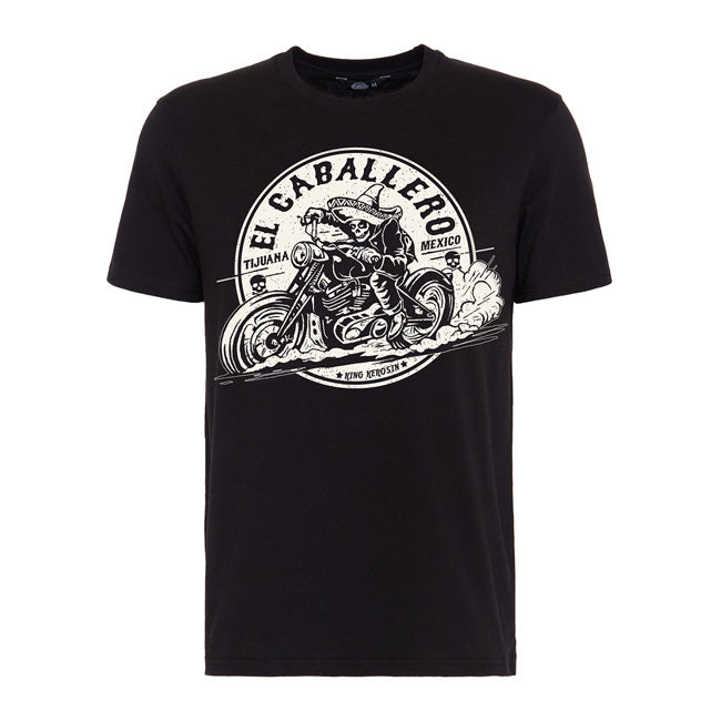 King Kerosin EL Caballero Cotton T-Shirt Black