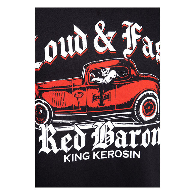 King Kerosin Red Baron T-Shirt Black