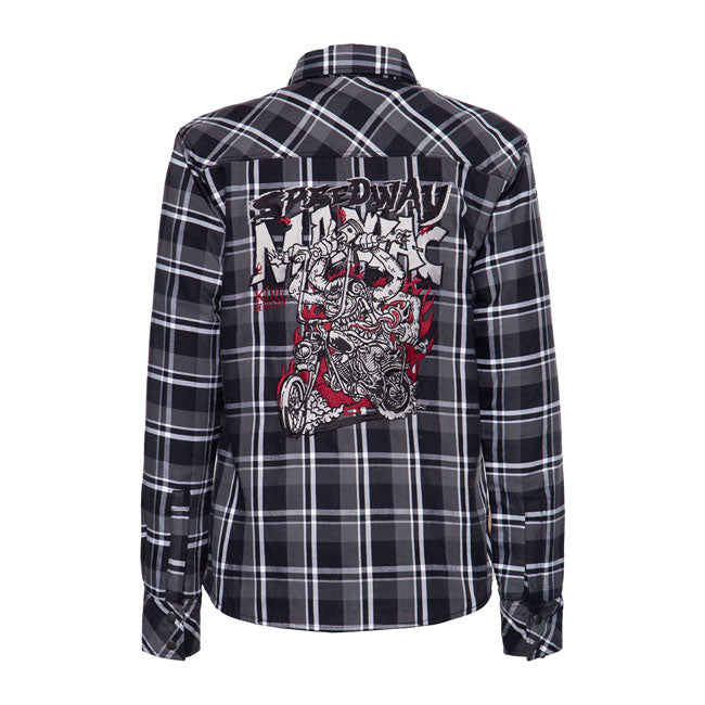 King Kerosin Chopper Monster Checkered Shirt Black / Grey / White