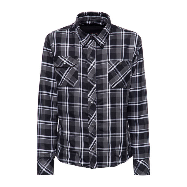 King Kerosin Chopper Monster Checkered Shirt Black / Grey / White